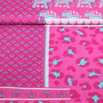 Voile de coton - collection Enjoy Patchwork Rose vif