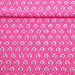 Voile de coton - Enjoy collection fleurs Rose vif