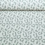Rippjersey - Leopard Ecru Grün