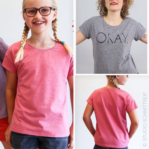 Pack Femme et Enfant T-shirt - TINA & MADAME TINA - Patron numérique
