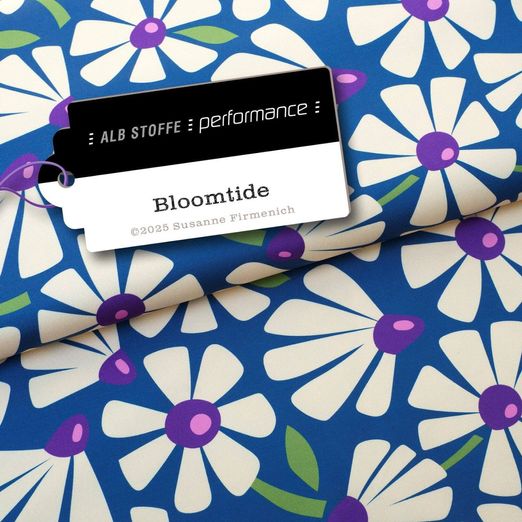 Collection Performance d'Albstoffe - Bloomtide Bleu
