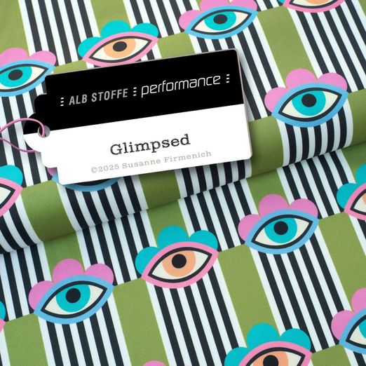 Collection Performance d'Albstoffe - Glimpsed Vert Collection Performance d'Albstoffe - Glimpsed Vert