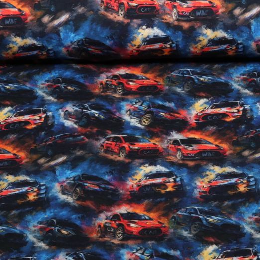 Jersey - Digital Gemalte Autos Blau