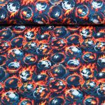 Jersey - Digital Flammender Fußball Navy