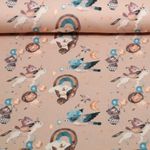 Jersey - Impression numérique animaux de fête Beige