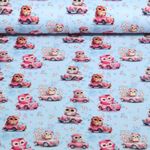 Jersey - Digital Eulen Autos Hellblau