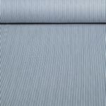 Popeline de coton - mini-rayures Bleu marine foncé