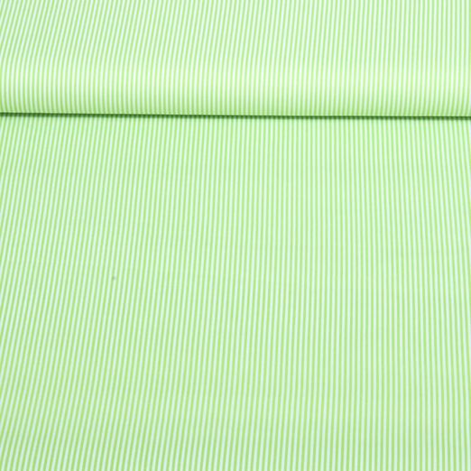 Popeline de coton - mini-rayures Vert clair Popeline de coton - mini-rayures Vert clair