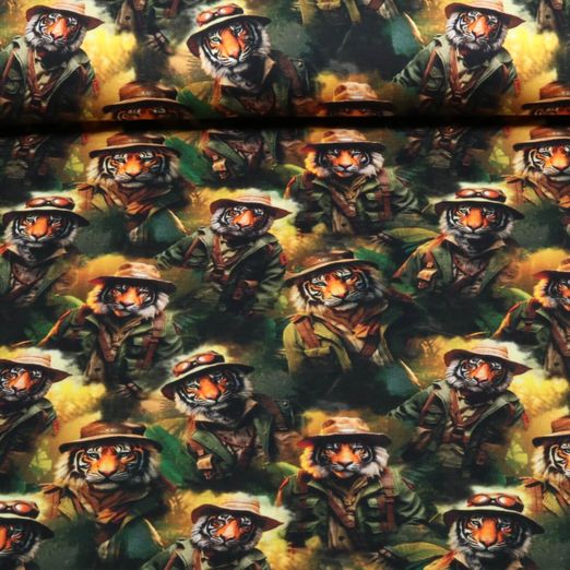 Jersey - Digital Dschungel Tiger Grün Jersey - Digital Dschungel Tiger Grün