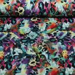 Sommersweat - French Terry Digital Leo Petrol