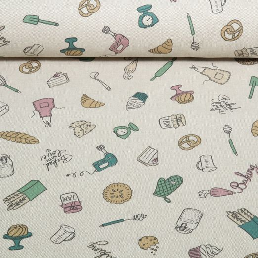 Canvas - Backliebe Leinenoptik Beige