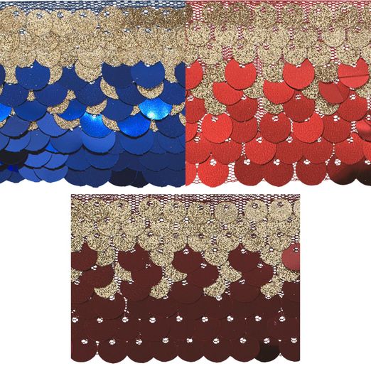 Paillettenband 100mm - Meterware