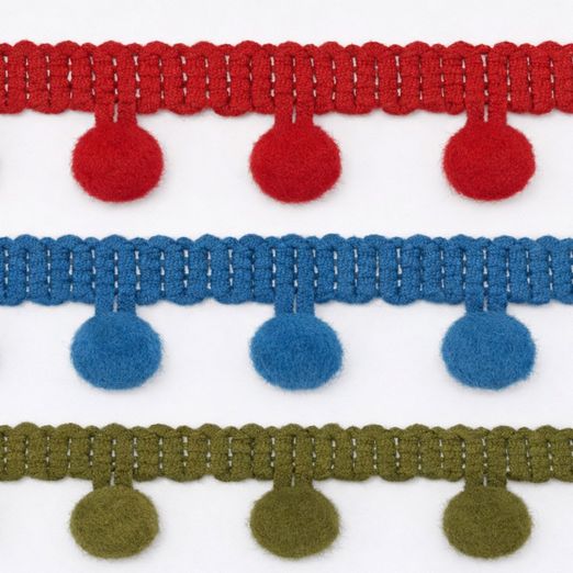 PomPom Band 10mm - Meterware