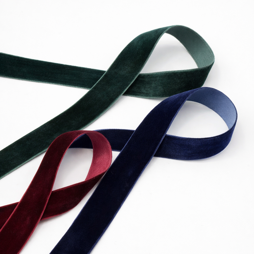 Samtband 15mm - Meterware Samtband 15mm - Meterware