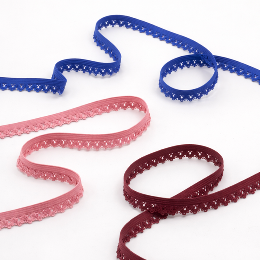Elastisches Spitzenband - 13mm - Meterware