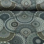 Bambus Viskosejersey - Digital Mandala Khaki Bambus Viskosejersey - Digital Mandala Khaki