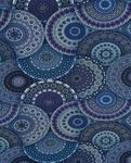 Jersey viscosa bambú - Mandala Digital Azul Marino