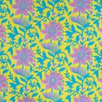 Voile de algodón - colección flores amarillo