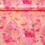 Viskose-Satin - Digital Veilchen Aquarell Rosa