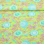 Voile de coton - Enjoy collection fleurs Jaune