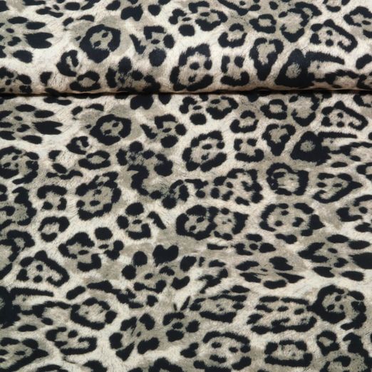 Viskose-Popeline - Leo Beige Viskose-Popeline - Leo Beige