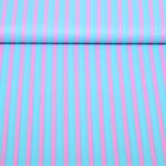 Voile de coton - collection Enjoy rayures Turquoise