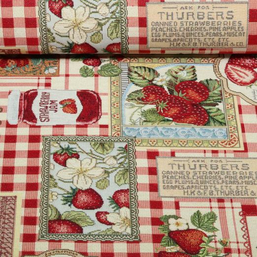 Gobelin - confiture de fraises Beige Rouge Gobelin - confiture de fraises Beige Rouge