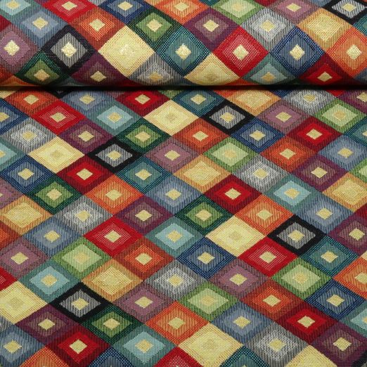 Gobelin - Cubes géométriques Multicolores