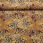 Kleider und Blusenstoff - Crepe Leo Sand