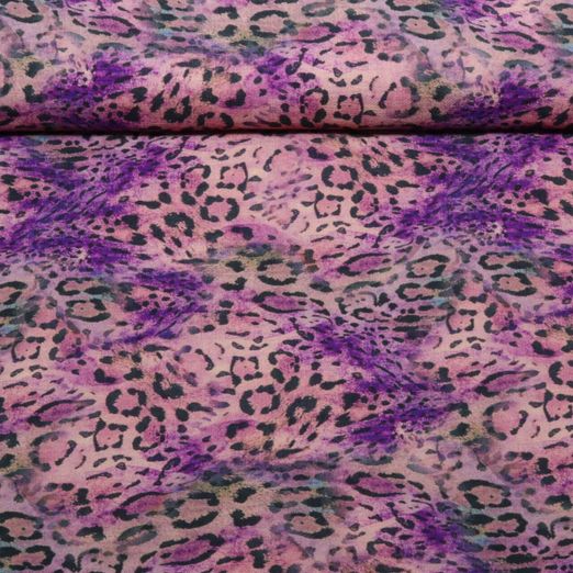 Kleider und Blusenstoff - Crepe Leo Altrosa