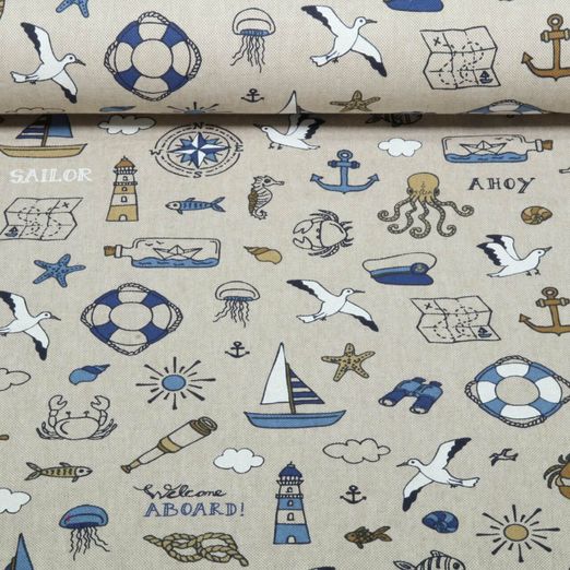 Toile canevas - Maritim Nautic Beige
