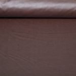 Coton enduit Laura - Marron chocolat uni