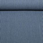 Tissu jeans pantalon - rayures Bleu marine Tissu jeans pantalon - rayures Bleu marine