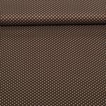 Baumwoll-Popeline - Punkte Schokobraun Baumwoll-Popeline - Punkte Schokobraun