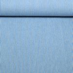 Tissu jeans pantalon - rayures bleu clair Tissu jeans pantalon - rayures bleu clair