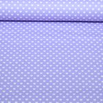 Popeline de coton - Coeurs Lilas
