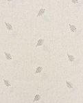 Lino Viscosa - Hojas Bordadas Beige Oro