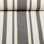 Baumwolle Webware - Küchentuch Streifenmix Beige Kaffee