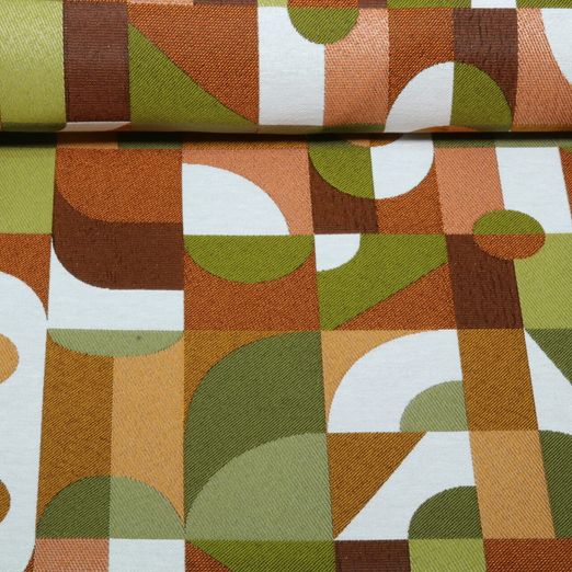 Toile canevas Jacquard - Abstrait Bronze