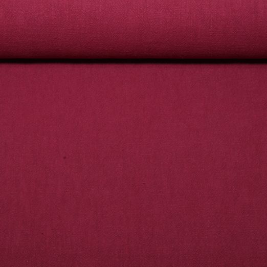 Leinen - Uni Stonewashed Weinrot