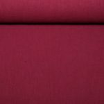 Leinen - Uni Stonewashed Weinrot