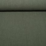 Leinen - Uni Stonewashed Dunkelgrün