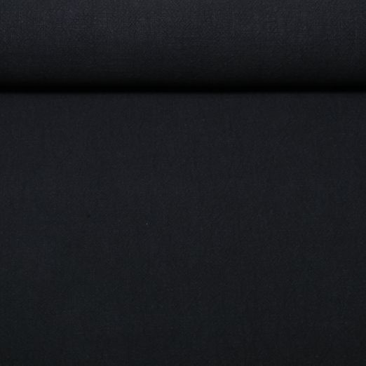 Leinen - Uni Stonewashed Schwarz
