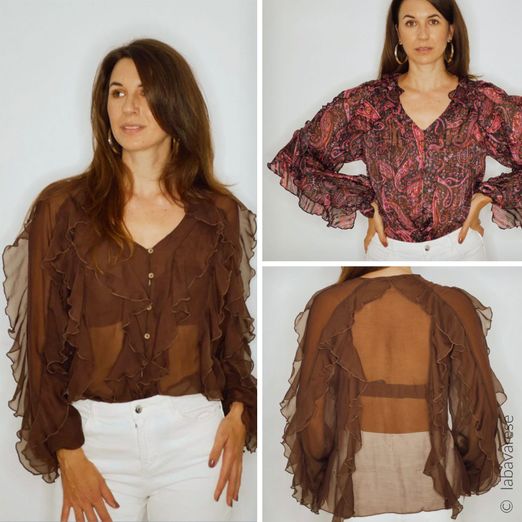 Volantbluse - Carrie - Schnittmuster eBook