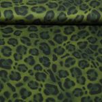 Satin de viscose - Vert Léopard