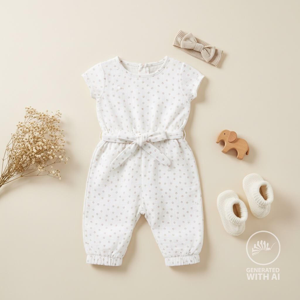 Gaze de coton - pattes d'animaux Blanc-1 Gaze de coton - pattes d'animaux Blanc-1