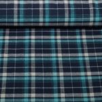 Flanelle de coton - carreaux de bûcheron Bleu marine Flanelle de coton - carreaux de bûcheron Bleu marine