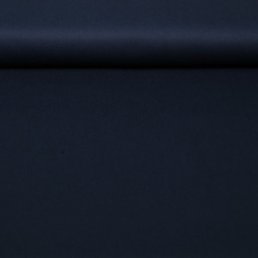 Sergé de coton - Prélavé Uni Bleu marine