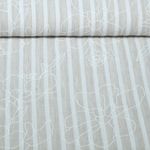 Tissu robes et blouses - Fleurs Rayures Impression caoutchouc Sable
