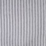 Tessuto della camicetta e del vestito - lino a righe grigio chiaro